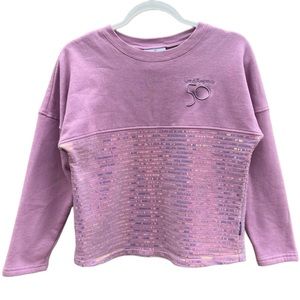 RARE Disney World 50th Sequin Spirit Jersey Fleece Lined for Cozy Winter